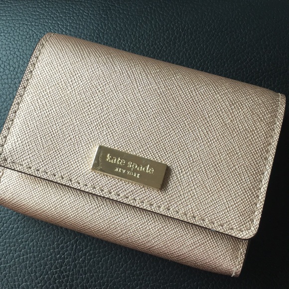 kate spade Handbags - Kate spade rose gold card holder